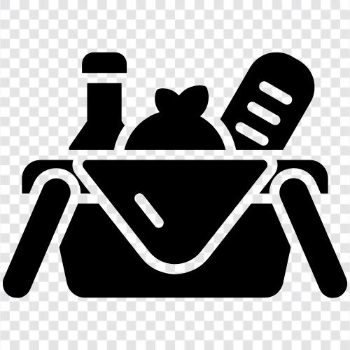 picnic, food, drink, cups icon svg