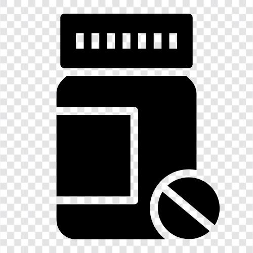 Pille Flasche Halter, Pille Flasche Clip, Pille Flasche Organizer, Pille Flasche symbol