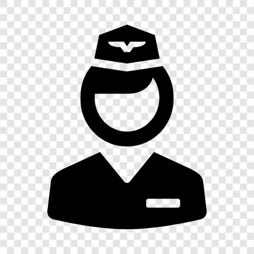 pilot, attendant, airplane, air traffic controller icon svg