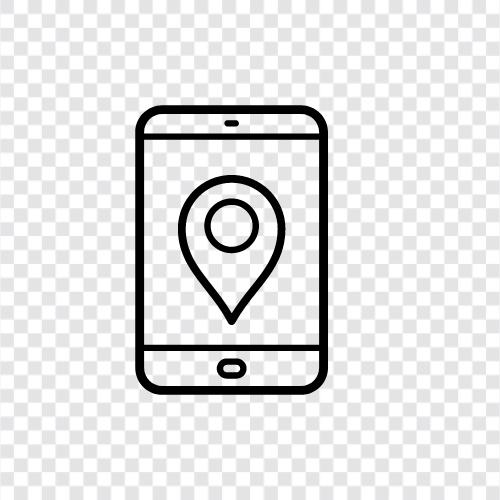 Pin location tips, How to find your, Pin location icon svg