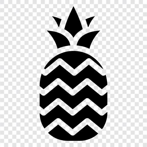 ananas, meyve, lezzetli, tatlı ikon svg