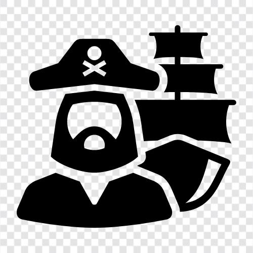 Piratenspiele, Piratenfilme, PiratenTVShows, Piratenbücher symbol