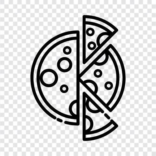 Pizzahütte, Pizzalieferung, Pizzakuchen, Pizzarestaurant symbol