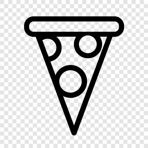 Pizzakuchen, Pizza Lieferung, Pizza Plätze, Pizza Gelenke symbol