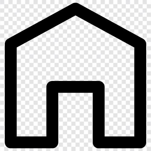place, abode, residence, domicile icon svg