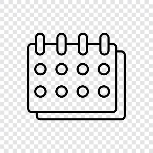 planen, erstellen, machen, Zeitplan symbol