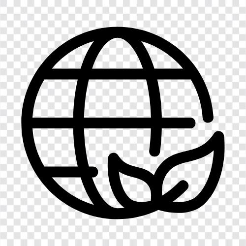 Planet, Welt, Land, Umwelt symbol