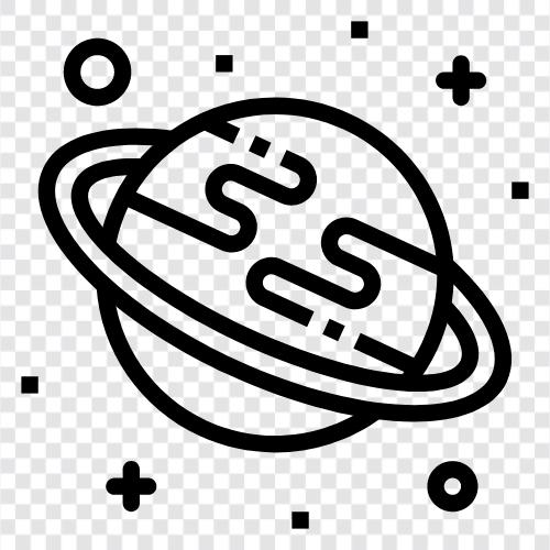 planet, solar system, astronomy, rings icon svg