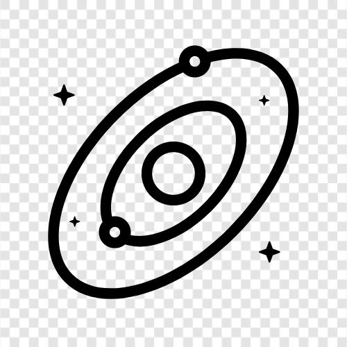 planets, sun, moon, asteroids icon svg