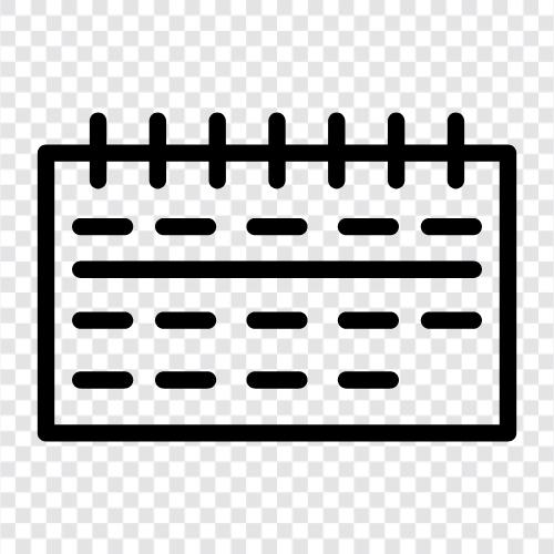 planner, diary, appointments, reminders icon svg