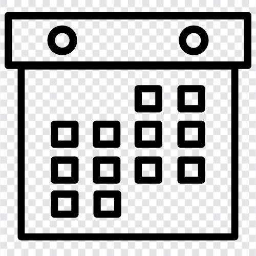 Planung, Veranstaltungen, Zeitplan, Tagebuch symbol