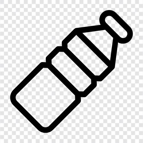Plastikwasserflasche, PETKunststoffwasserflasche, HDPEKunststoffwasserflasche, Kunststoffflasche symbol