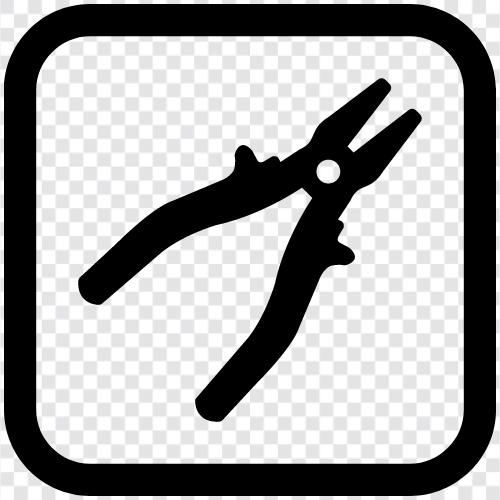 pliers, crimping pliers, wire cutters, wire strippers icon svg