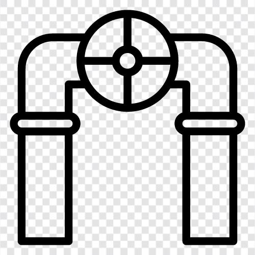 plumbing, metal, plastic, fittings icon svg