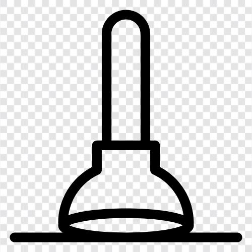 plunger cleaning, plunger vacuum, plunger hose, plunger handle icon svg