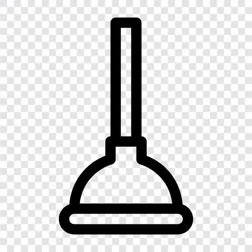 plunger, plunger head, plunger head replacement icon svg