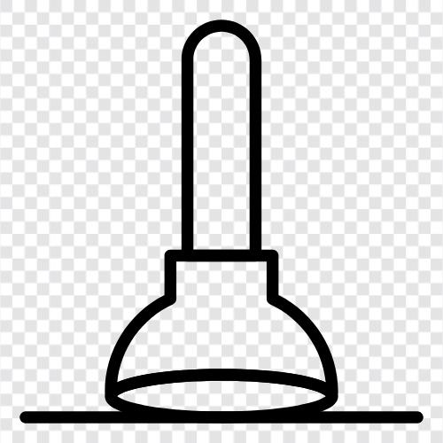 plunger, plunger head, plunger head replacement icon svg