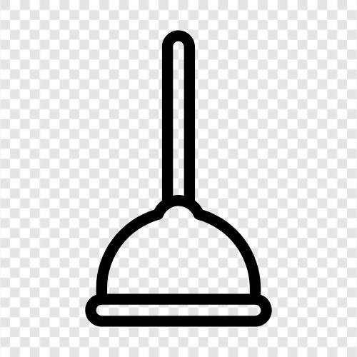 plunger, plunger cleaning, plunger suction, plunger dish icon svg