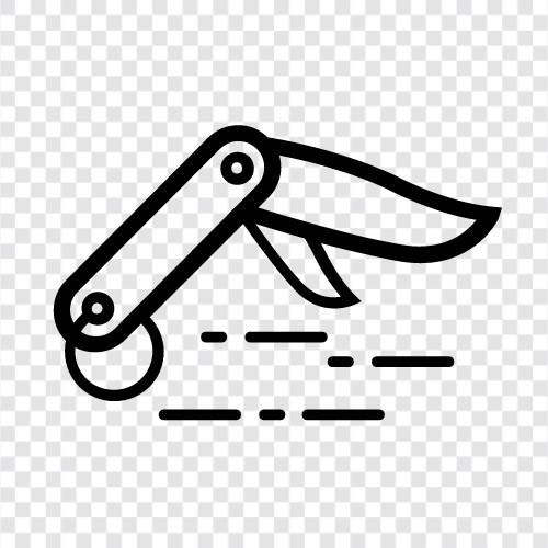 Taschenmessertasche, Taschenmesserhalter, Taschenmesserspitzer, Taschenmesser symbol