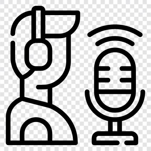 podcast, audio, media, content ikon svg