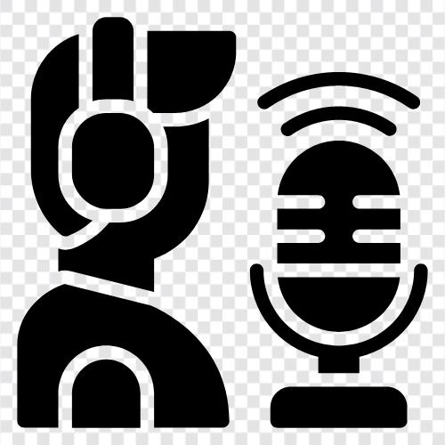 Podcast, Audio, Audioproduktion, Audiobearbeitung symbol