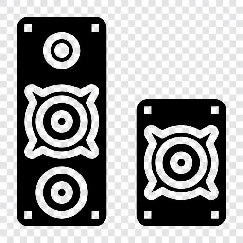 podcasters, audio engineers, sound technicians, Speakers icon svg