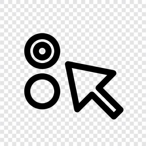 pointer, mouse, trackball, cursor control icon svg