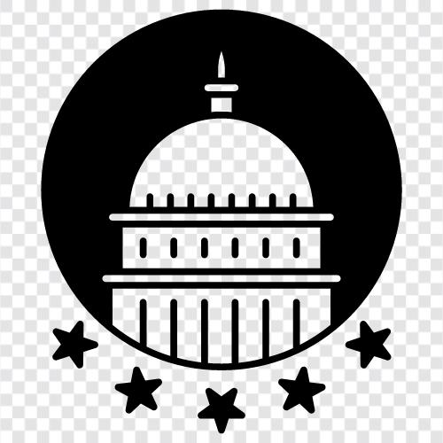 Politik, USA, Demokratie, Senatoren symbol