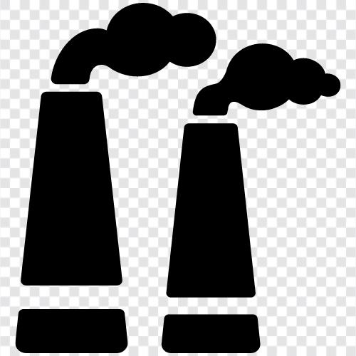 Pollution from Factories, Pollution from Manufacturing, Factory Pollution icon svg