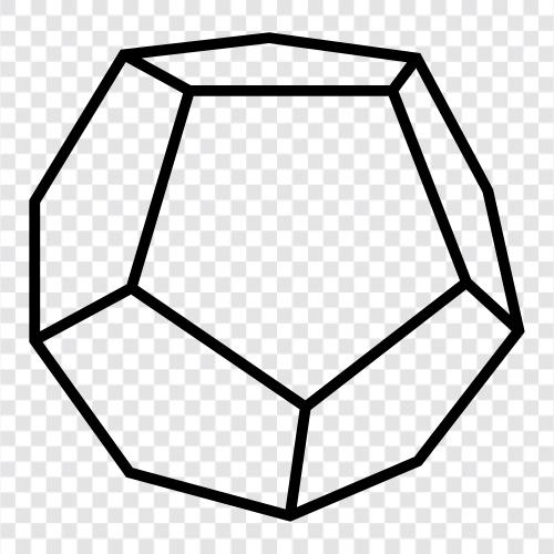 polyhedron, Platonic solid, fivefaced, twelvefaced icon svg