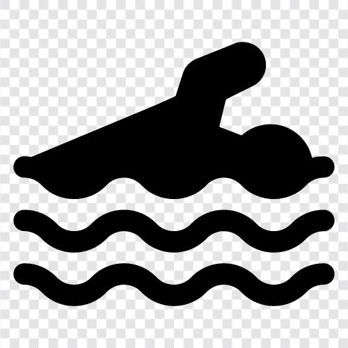 Schwimmbad, Schwimmen, Bewegung, Wasserschwimmen symbol