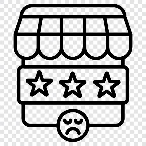 poor rating, low rating, bad review, 1star rating icon svg