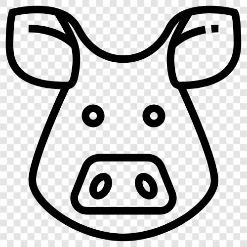 pork, bacon, ham, sausage icon svg