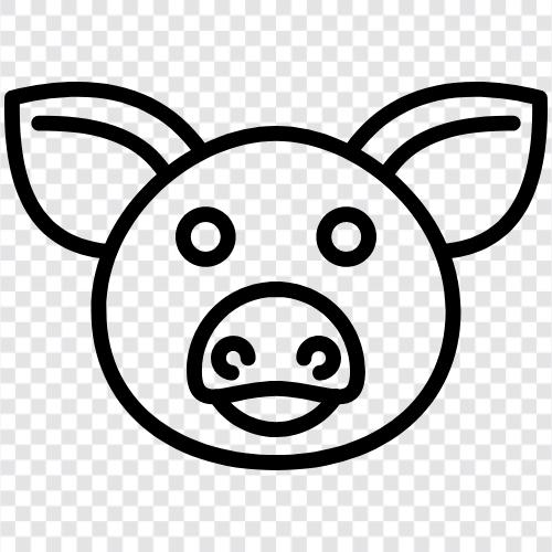 pork, bacon, ham, sausage icon svg