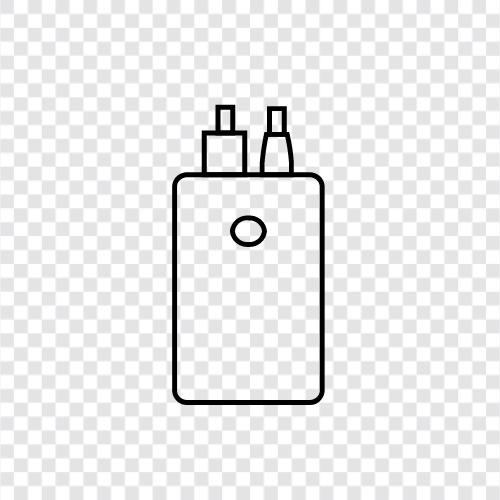 portable charger, solar charger, USB power bank, external battery icon svg