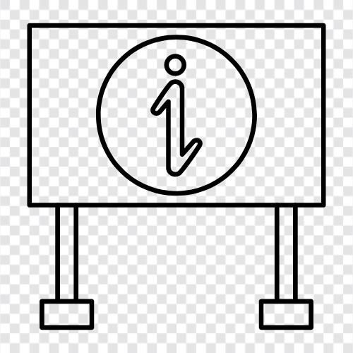 Plakattafel, Whiteboard, Nachrichtentafel, Bulletinboard symbol