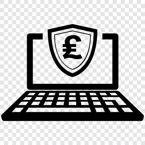 pound dizüstü bilgisayar güvenliği, pound lappy güvenlik, dizüstü bilgisayar güvenliği, pound güvenlik ikon svg