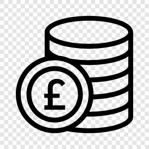 Pound sterling, British pound, GBP, UK currency icon svg