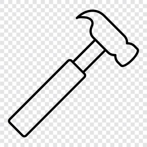 pounding, demolition, construction, Hammer icon svg