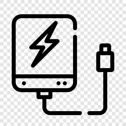 power bank charger, portable charger, portable power, travel charger icon svg