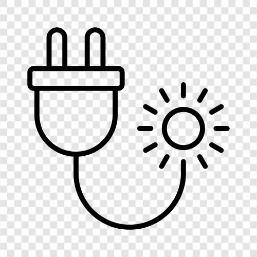 power, energy, electrons, current icon svg
