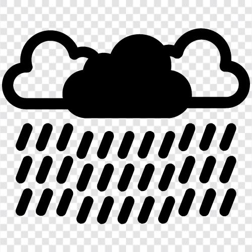 precipitation, clouds, thunder, lightning Значок svg