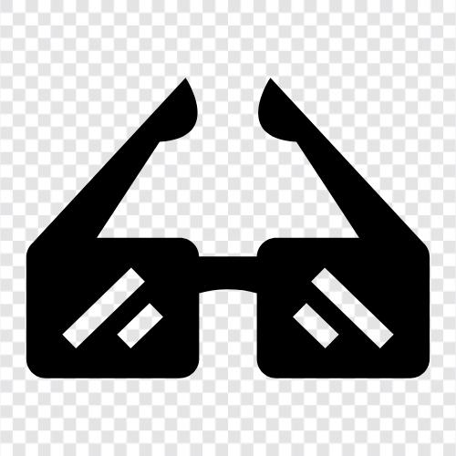 prescription glasses, eyeglasses, sunglasses, safety glasses icon svg