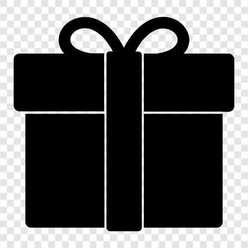 Geschenk, Schachtel, Verpackung, Band symbol
