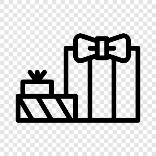 present, present for her, present for him, birthday icon svg