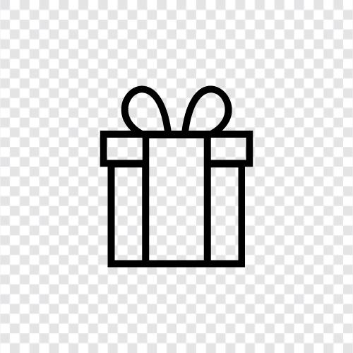 present, present for her, present for him, birthday icon svg