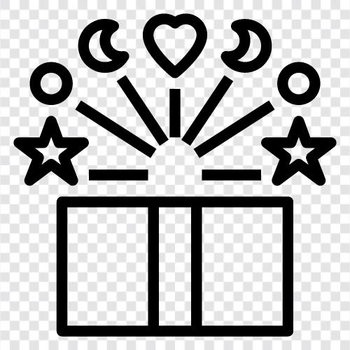 present, birthday, anniversary, love icon svg