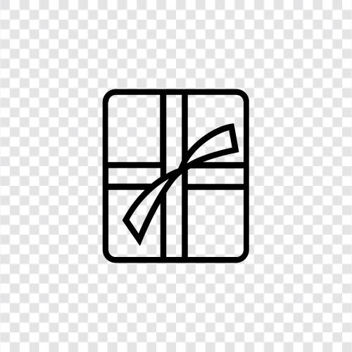 Geschenk, Jubiläum, Geburtstag, Weihnachten symbol