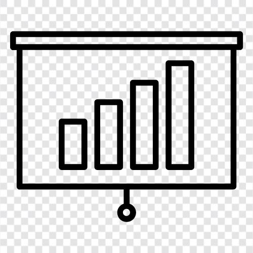 Präsentation, Diagramme, Zeichnung, visuelle Hilfsmittel symbol