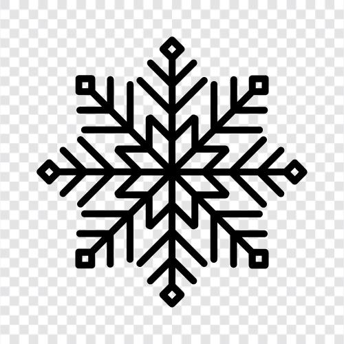 schön, delikat, einzigartig, Schneeflocke symbol